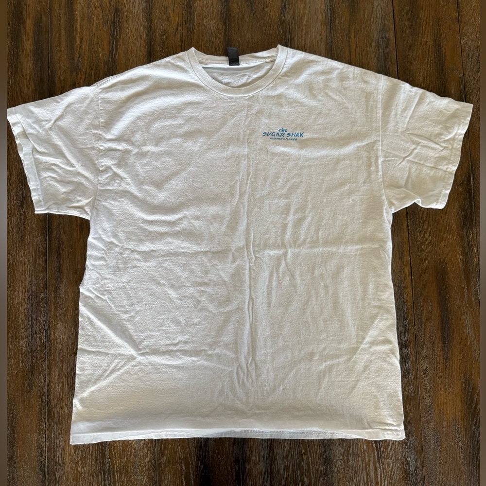 Sugar Shak Crab Rosemary Beach White T-Shirt Size XL